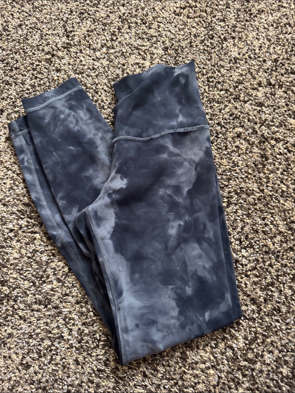 lululemon athletica Black & Gray Tie-Dye Align Leggings